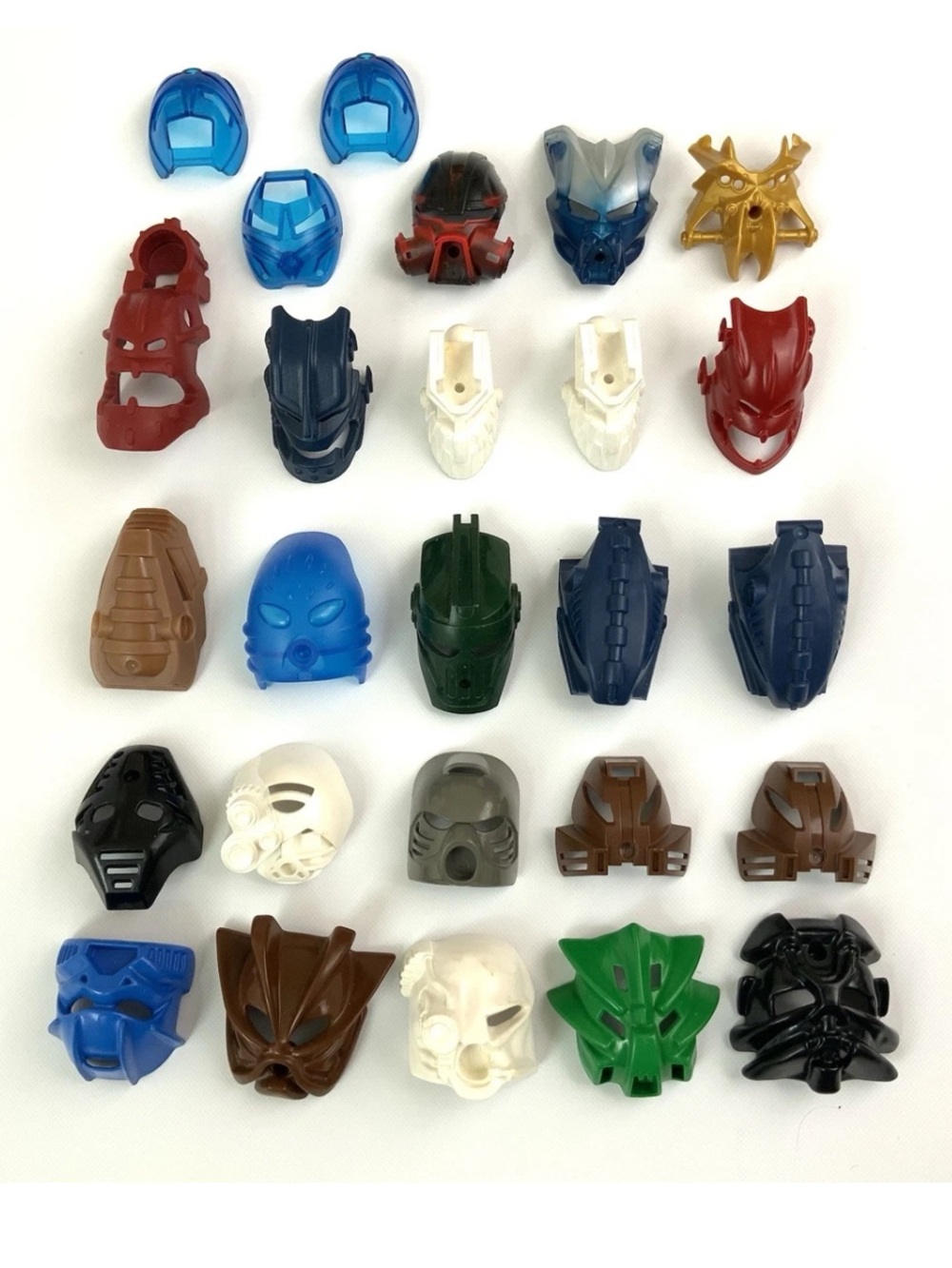 26 Vintage LEGO Bionicle Kanohi Masks Various Classic Waves Lot Bulk